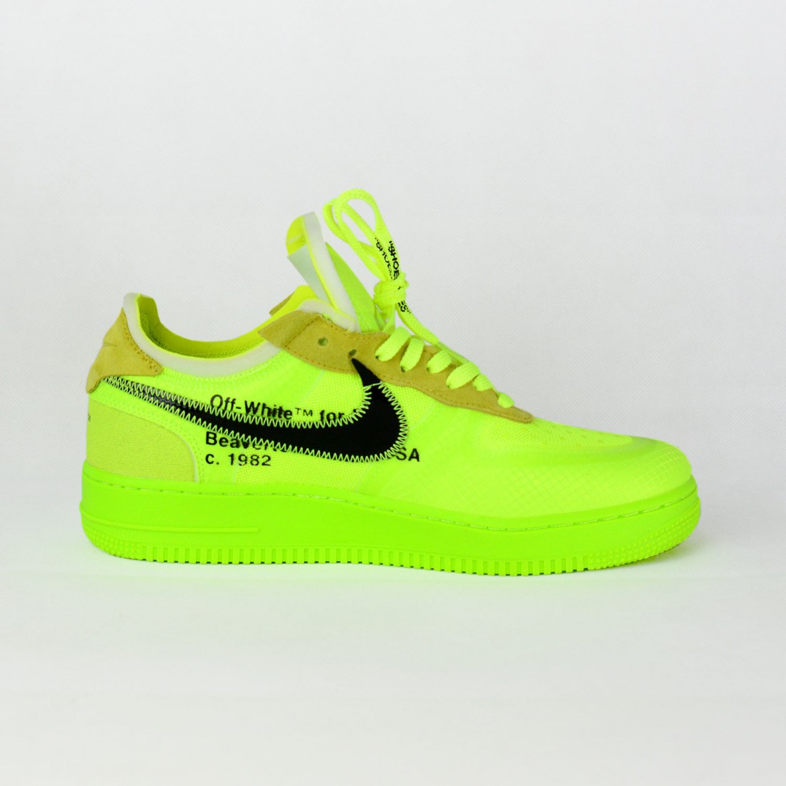 off white air forces neon